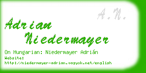 adrian niedermayer business card